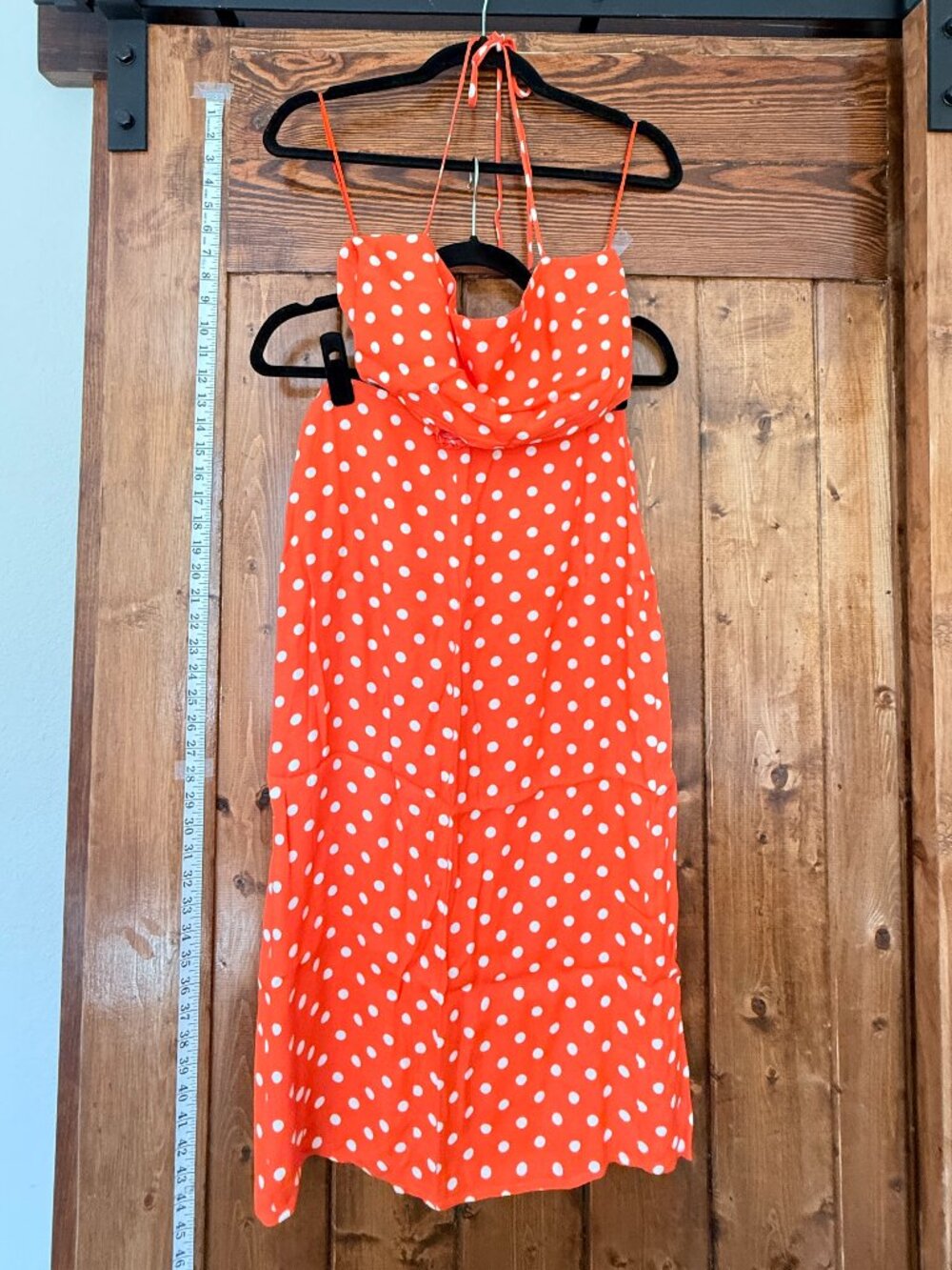 Reformation • Two Piece Set, Orange Polka Dot - Picture 3 of 16